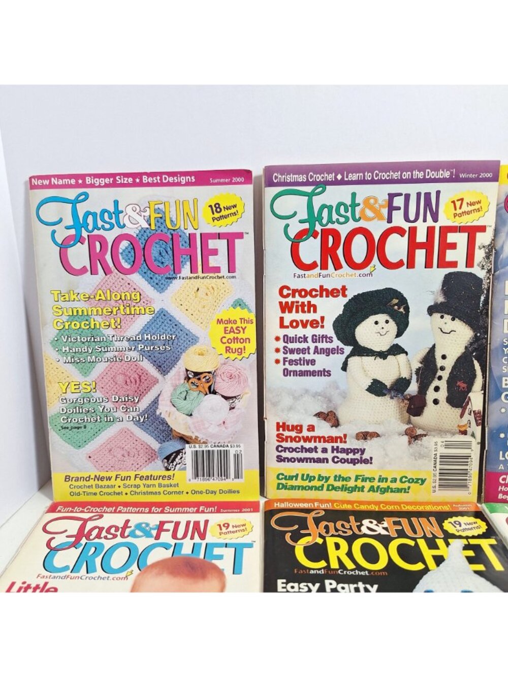 Fast & Fun Crochet 2000- 2002 Magazine Lot Seasonal Patterns Holiday Projects - Picture 2 of 13